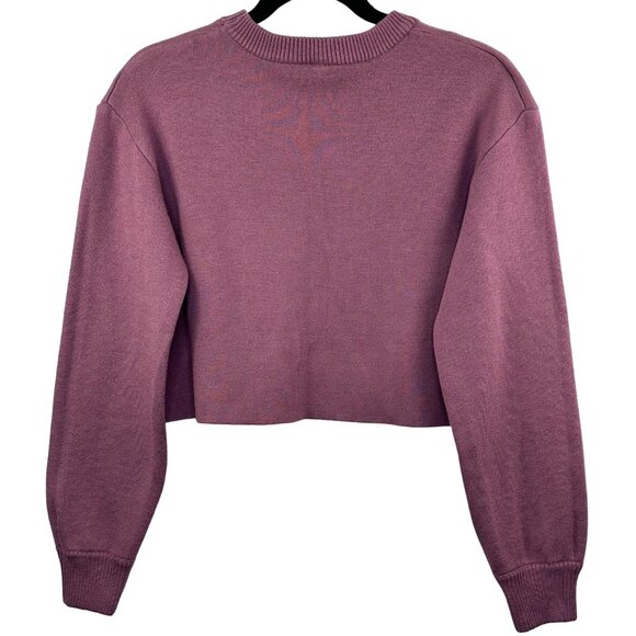 Wishlist Women's Crop Sweater Burgundy / Wine Color Size S NWOT - Picture 2 of 6